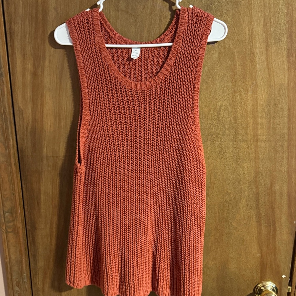 Old Navy Rust Knit Tank Top